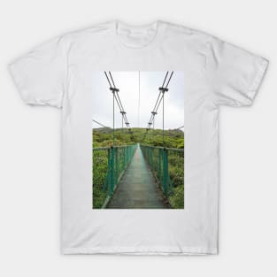 Suspension bridge in rainforest T-Shirt